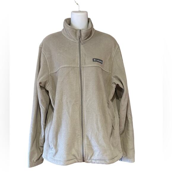 Columbia Other - Columbia Mens Medium Light Olive/Tan Full Zip Fleece Jacket